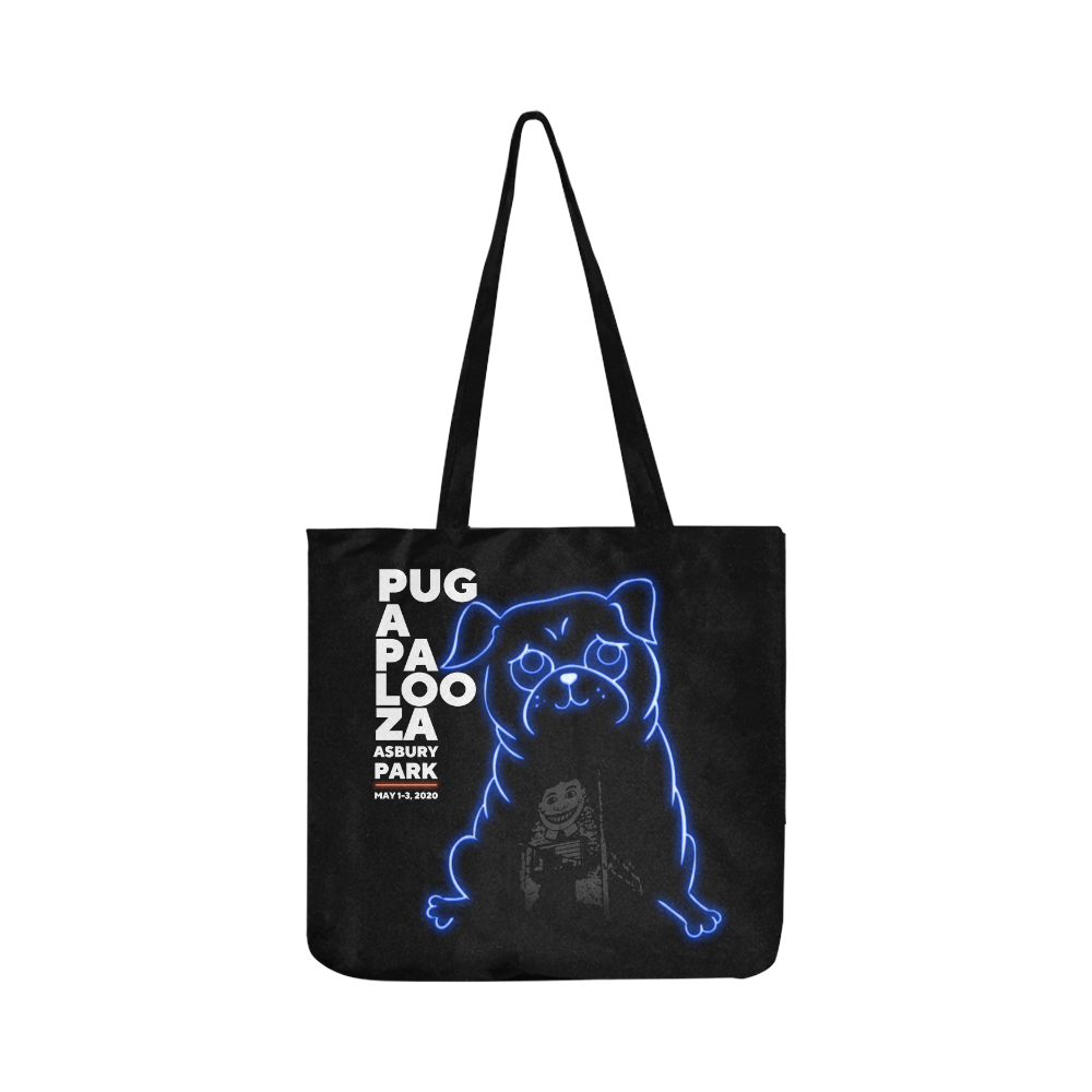 Buy Pug Dog With Flowers Tote Bag Online in India - Etsy